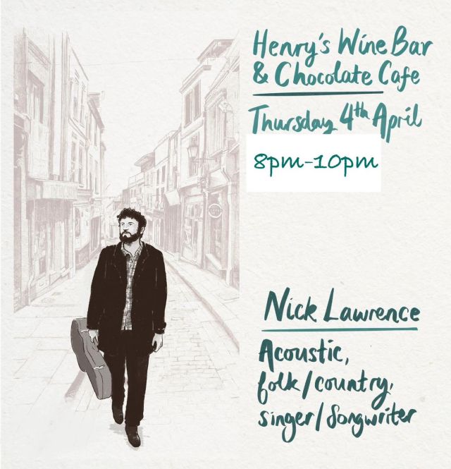 We’re over the moon to announce that Nick will be entertaining us again tomorrow!  Join us for an evening of music, humour and wit with the unique talent of Nick Lawrence.