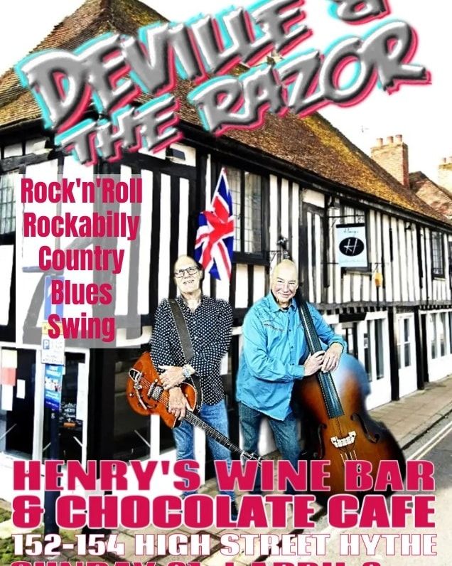 🎶 Deville & The Razor

A slightly earlier start than we normally have on a Sunday.

  21st April 15.00-17.00.