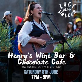 THIS SATURDAY!!!

The incredible talents of Lucy May Walker to entertain us in Henry's.

Don't miss it.... She's brilliant!

Starting at 19:00.